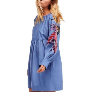 Free People Cotton Embroidered Dress